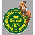 BP Solexine Pin Up droite sticker vinyle laminé