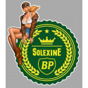 BP Solexine left Pin Up  laminated vinyl decal