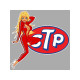 STP Pin Up droite Sticker vinyle laminé