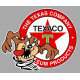 TEXACO TAZ droit Sticker vinyle laminé