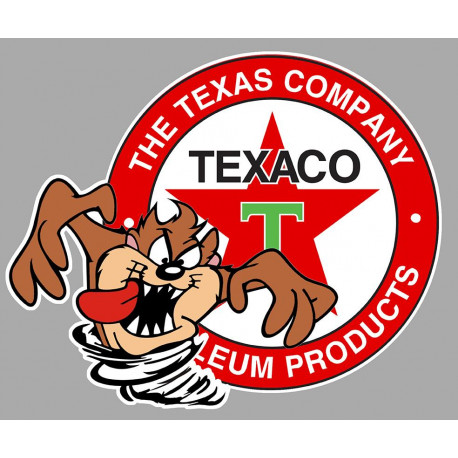 TEXACO TAZ droit Sticker vinyle laminé