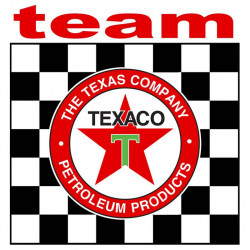 TEXACO  TEAM Sticker vinyle laminé