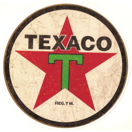 TEXACO  Sticker vinyle laminé