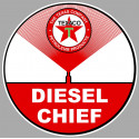 TEXACO Diesel Chief laminated decal