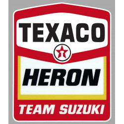 SUZUKI HERON TEAM TEXACO laminated decal