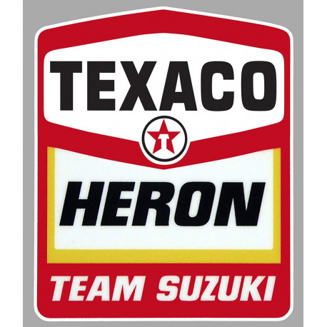 SUZUKI HERON TEAM TEXACO laminated decal