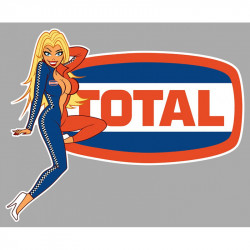TOTAL right Pin Up  laminated decal