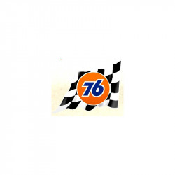 " 76 " UNION   Right Flag laminated decal