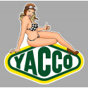 YACCO  right Pin Up laminated decal