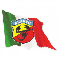 ABARTH Flag Sticker gauche vinyle laminé