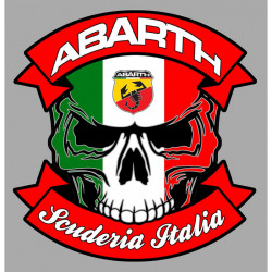 ABARTH  Skull Sticker vinyle laminé