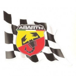 ABARTH Flag Sticker gauche vinyle laminé