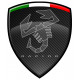 ABARTH Racing laminated decal