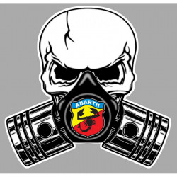 ABARTH Pistons skull laminated decal