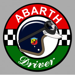 ABARTH DRIVER Sticker vinyle laminé