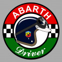 ABARTH DRIVER  laminated decal