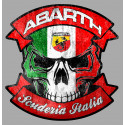 ABARTH Skull  "trashed" laminated decal