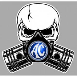 AC Pistons Skull Sticker vinyle laminé