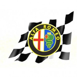 ALFA ROMEO  right Flag  Laminated decal