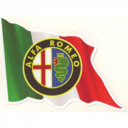 ALFA ROMEO Flag gauche Sticker vinyle laminé