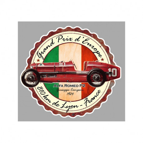 ALFA ROMEO GP Europe Lyon  Sticker vinyle laminé trompe-l'oeil