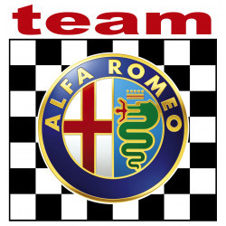 ALFA ROMEO TEAM  Sticker vinyle laminé