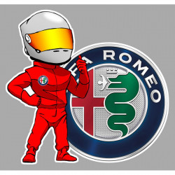 ALFA ROMEO Pilot droit Sticker vinyle laminé