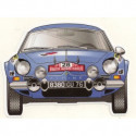 ALPINE Berlinette Monte Carlo  laminated decal