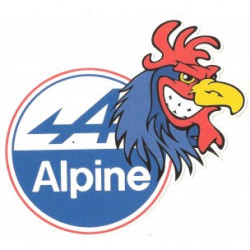 ALPINE right French Coq  laminated decal