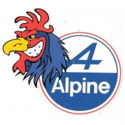 ALPINE COQ gauche  Sticker vinyle laminé