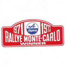ALPINE Rally Monte Carlo  laminated decal