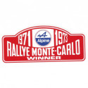 ALPINE Rally Monte Carlo  laminated decal