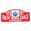 ALPINE  Rallye Monte Carlo  Sticker vinyle laminé