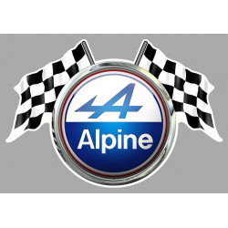 ALPINE Flags  laminated decal