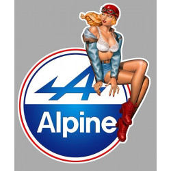 ALPINE Pin Up droite Sticker vinyle laminé