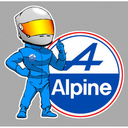 ALPINE Pilote droit Sticker vinyle laminé