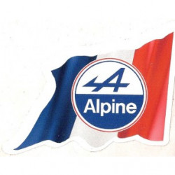 ALPINE Flag droit Sticker vinyle laminé