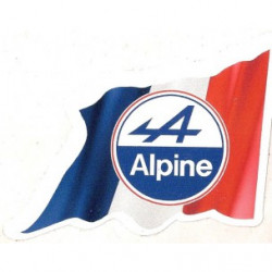 ALPINE Right Flag  laminated decal