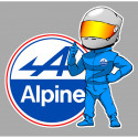 ALPINE Pilote gauche Sticker vinyle laminé