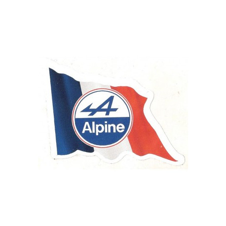 ALPINE Flag gauche Sticker vinyle laminé