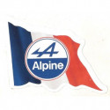 ALPINE Flag gauche Sticker vinyle laminé