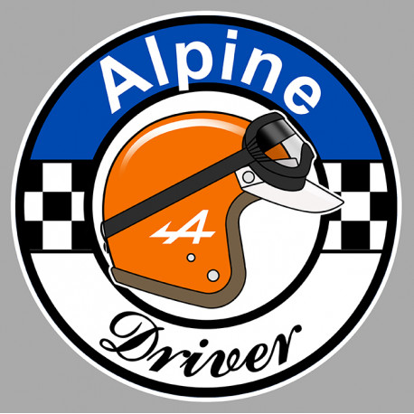 ALPINE Driver Sticker laminated decal