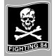 USS ROOSEVELT FIGHTING 84   Sticker vinyle laminé