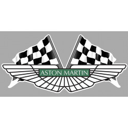 ASTON MARTIN Flags Sticker  vinyle laminé