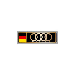 AUDI RACING Sticker gauche vinyle laminé