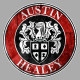 AUSTIN HEALEY " dessiné vieilli "   Sticker  vinyle laminé