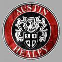 AUSTIN HEALEY " trash "  laminated decal