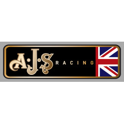 AJS RACING Sticker droit vinyle laminé