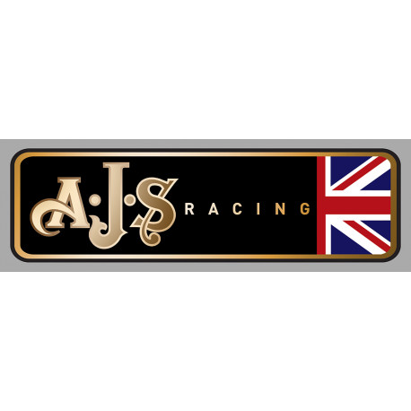 AJS RACING right laminated decal