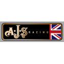 AJS RACING right laminated decal